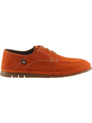 Bueno Shoes Turuncu Süet Erkek Klasik Ayakkabı
