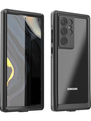 AktarMobile Samsung Galaxy S22 Ultra Uyumlu Su Geçirmez Kılıf - Anti Shock - Tam Uyumlu - 2 Parça
