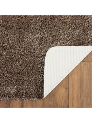 Eurobano Home - Deve Tüyü Kaymaz Taban Yıkanabilir Işıltılı Daire Banyo Halısı