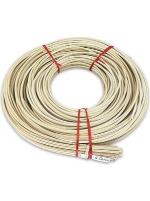 Hobizubi Rattan Doğal Bambu Çubuk 250 gr  Brüt- 4 mm Örgü Rattan Ip