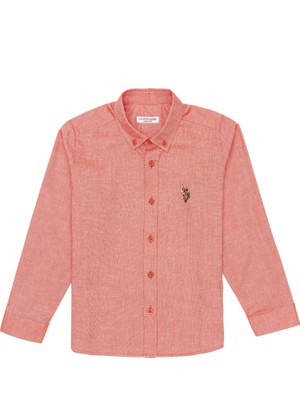 U.S. Polo Assn. Erkek Çocuk Kırmızı Basic Gömlek 50247649-VR213