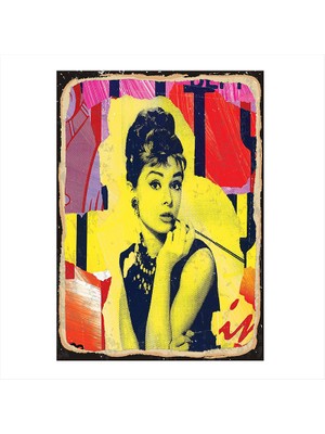 Tablomega Audrey Hepburn Modern Mdf Tablo