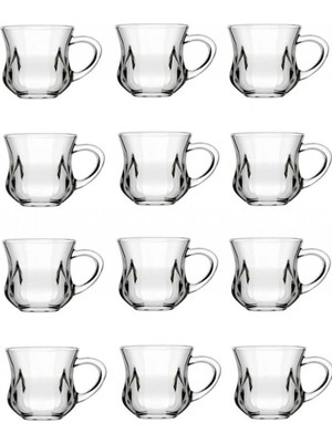 Paşabahçe Dem Kulplu 12'li Çay Bardağı