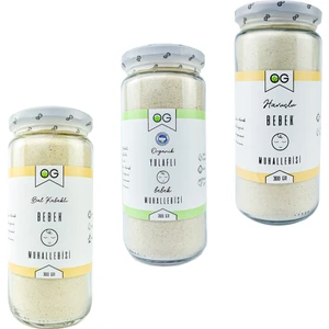 OG natural Bebek Muhallebi Seti +6 Ay ( Yulaflı,havuçlu,bal Kabaklı)