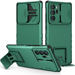 Samsung Galaxy NOTE20 Ultra Pc + Yumuşak Tpu Kamera Sürgülü Pencere Koruyucu Kılıf - Beyaz  (Yurt Dışından)