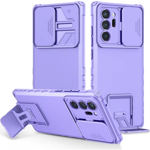 Samsung Galaxy NOTE20 Ultra Pc + Yumuşak Tpu Kamera Sürgülü Pencere Koruyucu Kılıf - Beyaz  (Yurt Dışından)