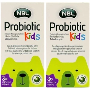Probiotic Kids 30 Çiğneme Tableti 2 Adet