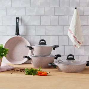 Oasis-S Lavander 7 Parça Granit Tencere Seti