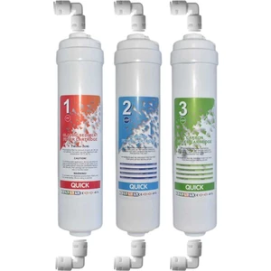 Aqua Store Ihlas Aura Cebilon Silver Su Arıtma Cihazı Uyumlu 3lü Filtre Set (6 Adet Dirsek Hediyeli)
