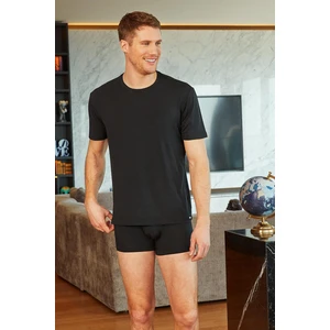 Erkek Silver Kısa Kol Siyah T-Shirt 9306 Blackspade