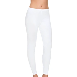 Kadın 2'li Penye Elastan Uzun Tayt 4000 | Beyaz