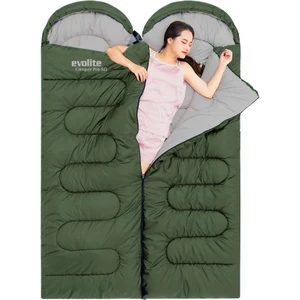 Camper Pro Sq Birleştirilebilir 2 Kişilik Uyku Tulumu - Haki