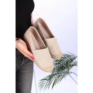 Kadın Ten Keten Espadril