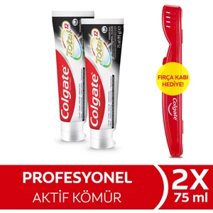 Total Profesyonel Aktif Kömür Nane Aromalı Diş Macunu 75 ml x 2 Adet