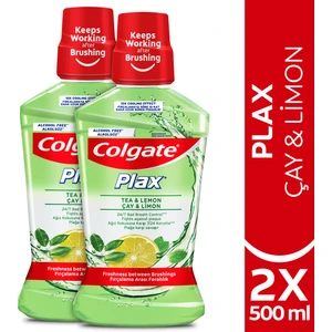 Plax Çay ve Limon Plağa Karşı Ağız Bakım Suyu 500 ml x 2 Adet