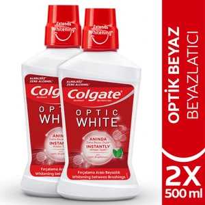 Optic White Beyazlatıcı Ağız Bakım Suyu 500 ml x 2 Adet