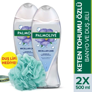 Palmolive Micellar Care Banyo ve Duş Jeli Keten Tohumu Özlü 500 ml x 2 Adet