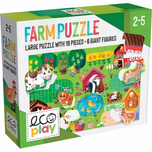 Ecoplay Shaped Puzzle Farm (2-5 Yaş)
