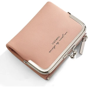 Moda Düz Renk Kısa Debriyaj Küçük Pu Deri Kadın Sikke Cüzdan (Yurt Dışından)