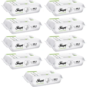Islak Havlu Mendil 90 Yaprak Natural Yenidoğan 9 Lu Set 810 Yaprak Plastik Kapaklı