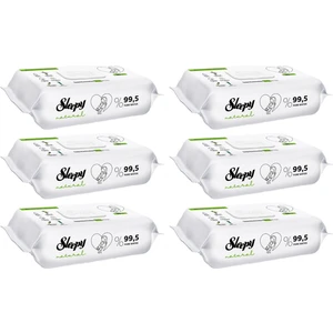 Islak Havlu Mendil 90 Yaprak Natural Yenidoğan 6 Lı Set 540 Yaprak Plastik Kapaklı