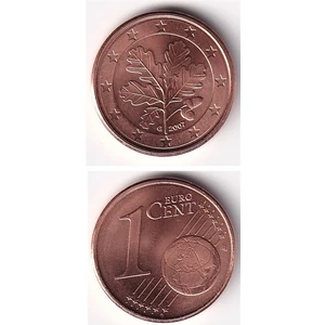 Benim Koleksiyonum Almanya, 1 Euro Cent 2007, Çil