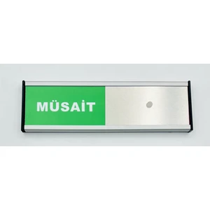 Müsait-Meşgul Tabelası Kapı Isimliği Yönlendirme Levhası Xl