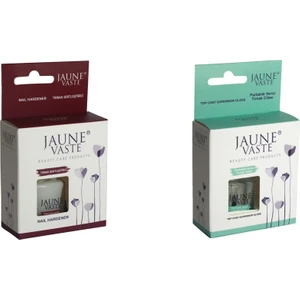 Jaune Vaste Nail Hardener+Top Coat +Parlatıcı Cila