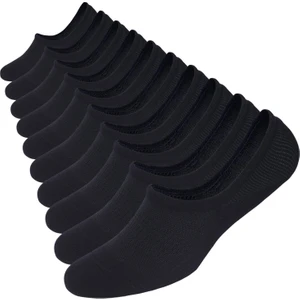 Erkek Dikişsiz Bambu Sneaker Çorap 10'lu Görünmez Spor Ayakkabı Çorabı