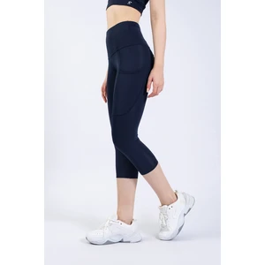 The Step Sports Snc Kadın Lacivert Cepli Yüksek Bel Toparlayıcı, Kapri Yoga Tayt 19"