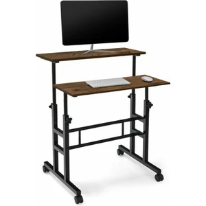 Kayra Yükseklik Ayarlı Bilgisayar Laptop ve Çalışma Masası Ceviz 80 x 60 cm