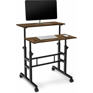 Yükseklik Ayarlı Bilgisayar Laptop ve Çalışma Masası Ceviz 70 x 60 cm