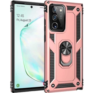 Tekno Grup Samsung Galaxy Note 20 Ultra Kılıf Çift Katmanlı Yüzüklü Manyetik Vega Kapak