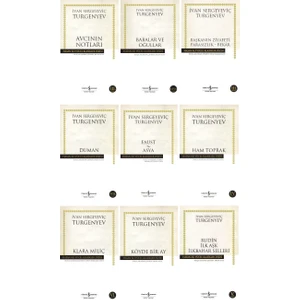 Avcının Notları - Rudin İlk Aşk İlkbahar Selleri - Klara Miliç - Ivan Sergeyeviç Turgenyev - 9 Kitap Set