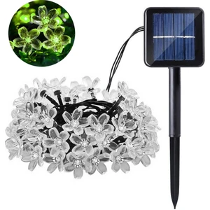 7m 50 Işık Güneş Kiraz Çiçeği Işık Dize LED Suya Dayanıklı Bahçe Işığı (Yurt Dışından)