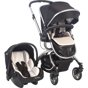Pierre Cardin Twist+Plus Travel Sistem Bebek Arabası Siyah