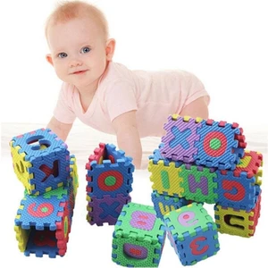 Eva Puzzle Mats Sünger Puzzle Harfli Rakamlı Mini Boy