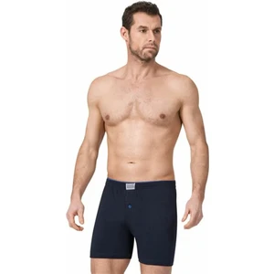 6 Adet Lacivert Renk Düğmeli Penye Boxer