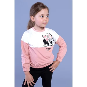 Toontoy Kids Toontoy Kız Çocuk Garnili Baskılı Sweatshirt