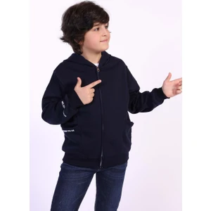 Toontoy Kids Toontoy Erkek Çocuk Cep Dıfferent Style  Baskılı Hırka