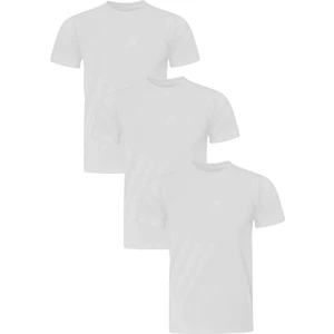 Blues Moda Pamuk Likra Dar Kalıp Yuvarlak  Yaka 3lü Tshirt Seti Siyah - Battal Bedene Kadar