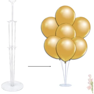 Süsle Bebek ve Parti Balon Standı, 7 Çubuklu - 70 cm (Balonlar Hariç)