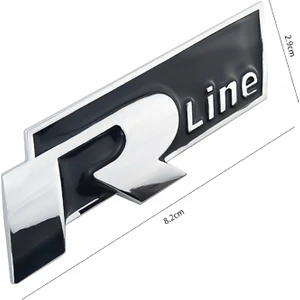 R-Line Yapıştırmalı Logo-Siyah / YACI147