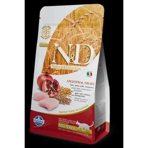 N-D Düşük Tahıllı Tavuklu Narlı Kısırlaştırılmış Kedi Maması 1.5 kg