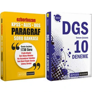 Pegem Akademi Yayıncılık 2022 DGS 10 Deneme - Paragraf Soru Bankası