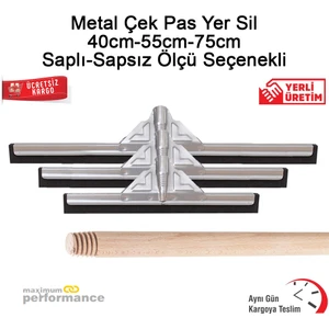 OKÇU KARDEŞLER YAPI MARKET Metal Çek Pas Yer Sil 75 cm + Sap