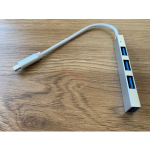 Ata Elektronik Macbook Uyumlu Type-C To USB 4 Port Hub USB 3.0 - Çevirici Adaptör Metal USB Hub