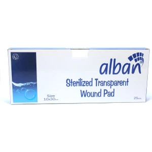 Steril Şeffaf yaara Pedi-Banyo Bandı 10x30 Cm 25'Li