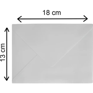 Asildoğan Zarf Davetiye Zarfı Beyaz 1.kalite Hamur 13X18 cm 90 gr 100'LÜ