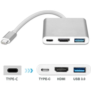 4962 USB 3.1 Type C To HDMI USB 3.0 Çevirici Dönüştürücü Adaptör Kablosu